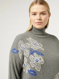 Outlet Marina Rinaldi Wool blend jumper MEDIUMGREY