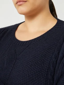 Sale Marina Rinaldi Wool blend jumper MIDNIGHTBLUE
