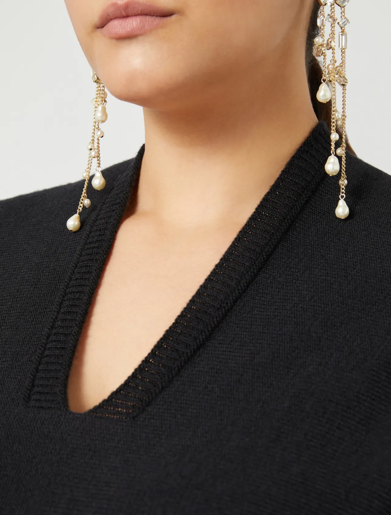 Outlet Marina Rinaldi Wool blend jumper BLACK