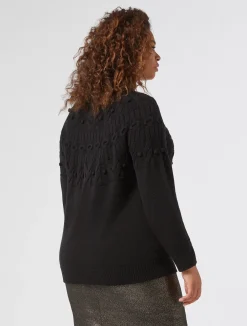 Online Marina Rinaldi Wool blend jumper BLACK