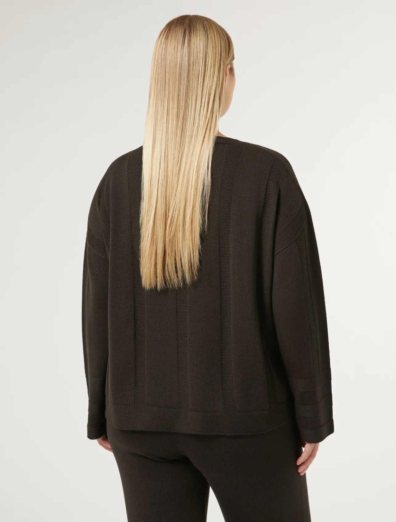 Fashion Marina Rinaldi Wool blend jumper BROWNBORDEAUX