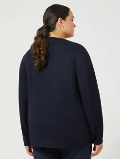 Sale Marina Rinaldi Wool blend jumper MIDNIGHTBLUE