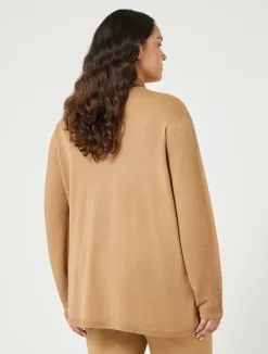 Outlet Marina Rinaldi Wool blend jumper CAMEL