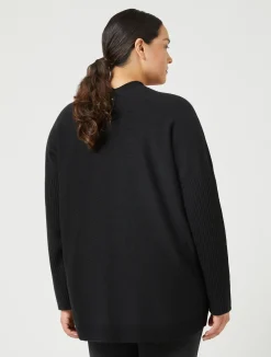 Outlet Marina Rinaldi Wool blend jumper BLACK