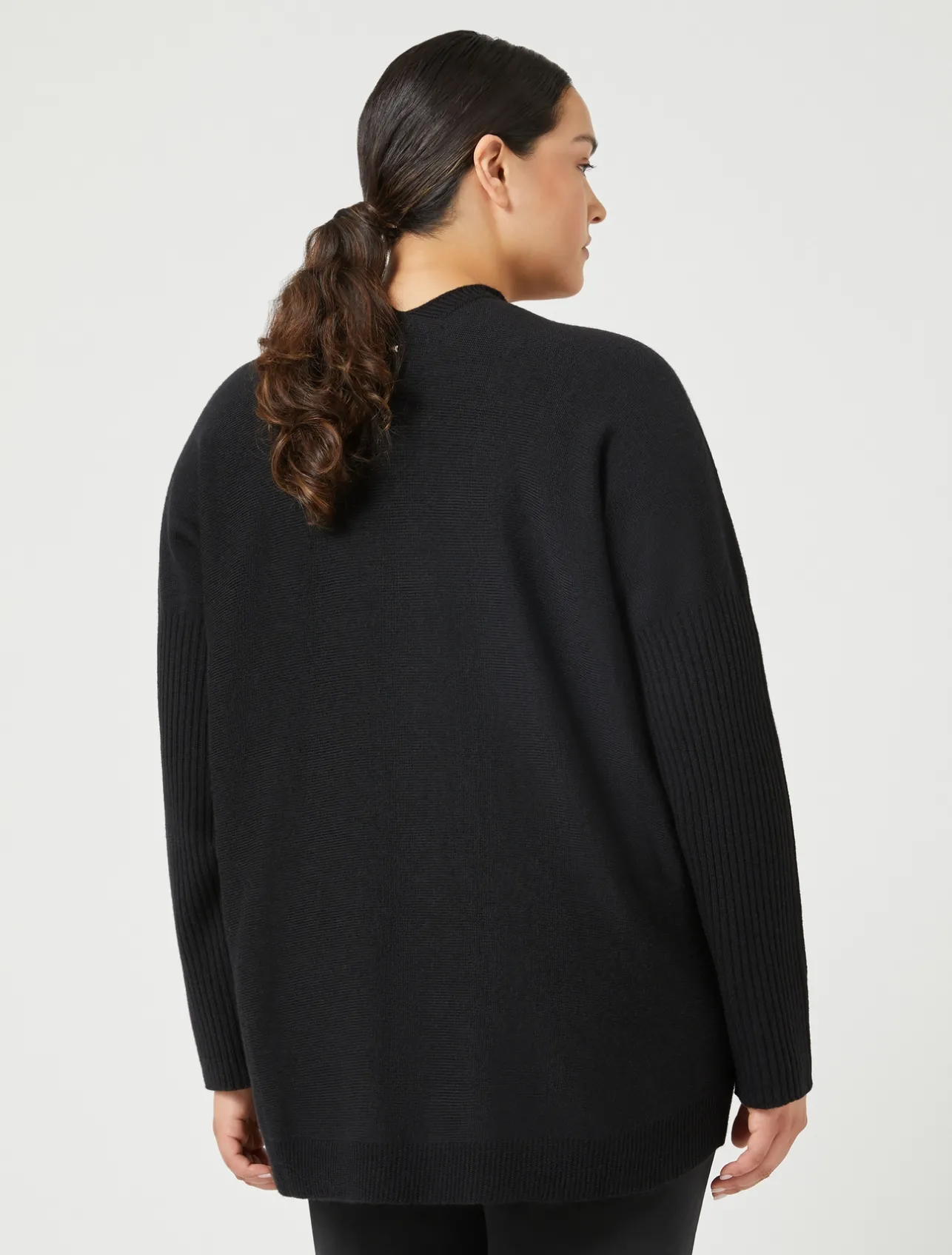Outlet Marina Rinaldi Wool blend jumper BLACK