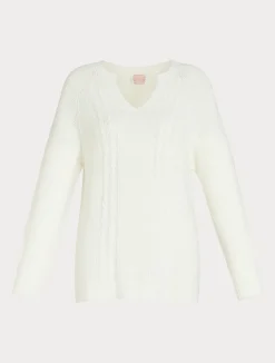 Online Marina Rinaldi Wool blend jumper MILK