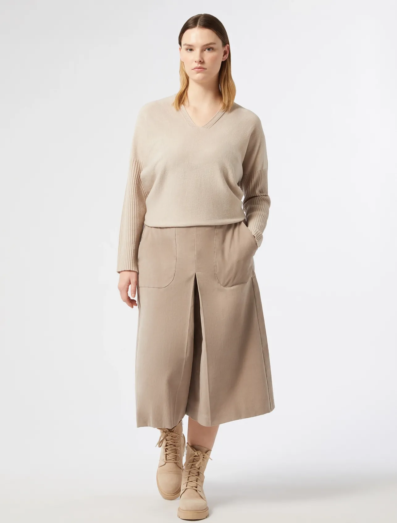Discount Marina Rinaldi Wool blend jumper POWDER