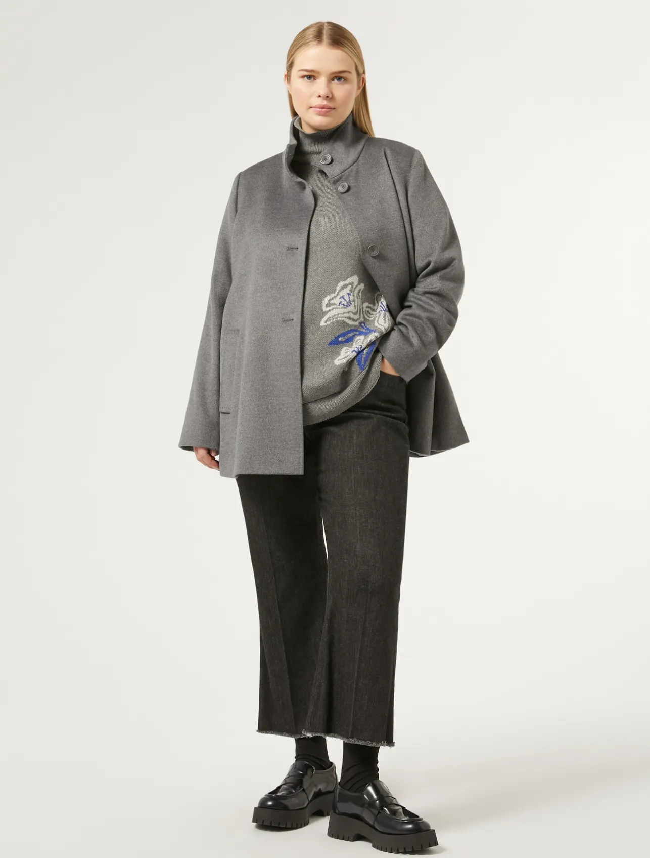 Outlet Marina Rinaldi Wool blend jumper MEDIUMGREY