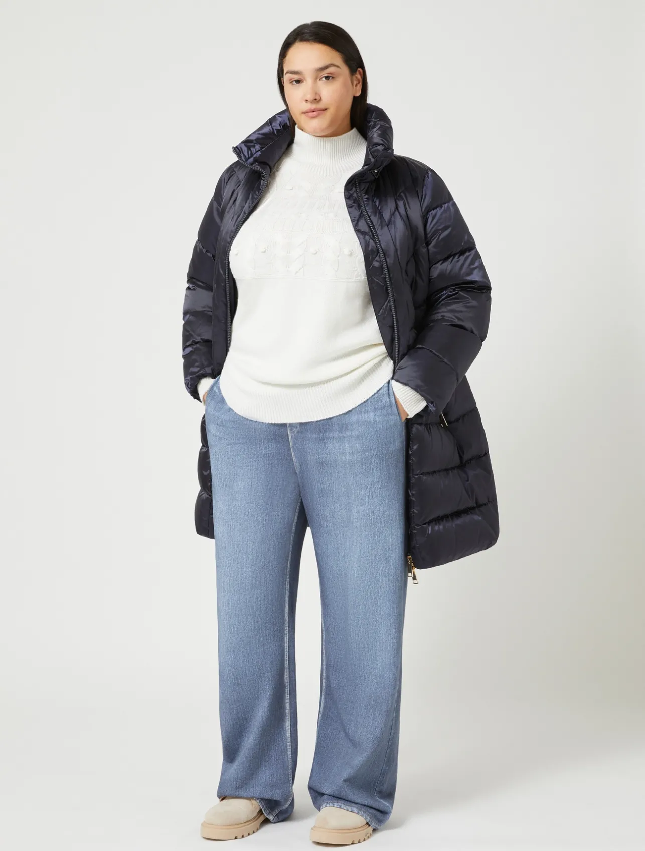Outlet Marina Rinaldi Wool blend jumper IVORY