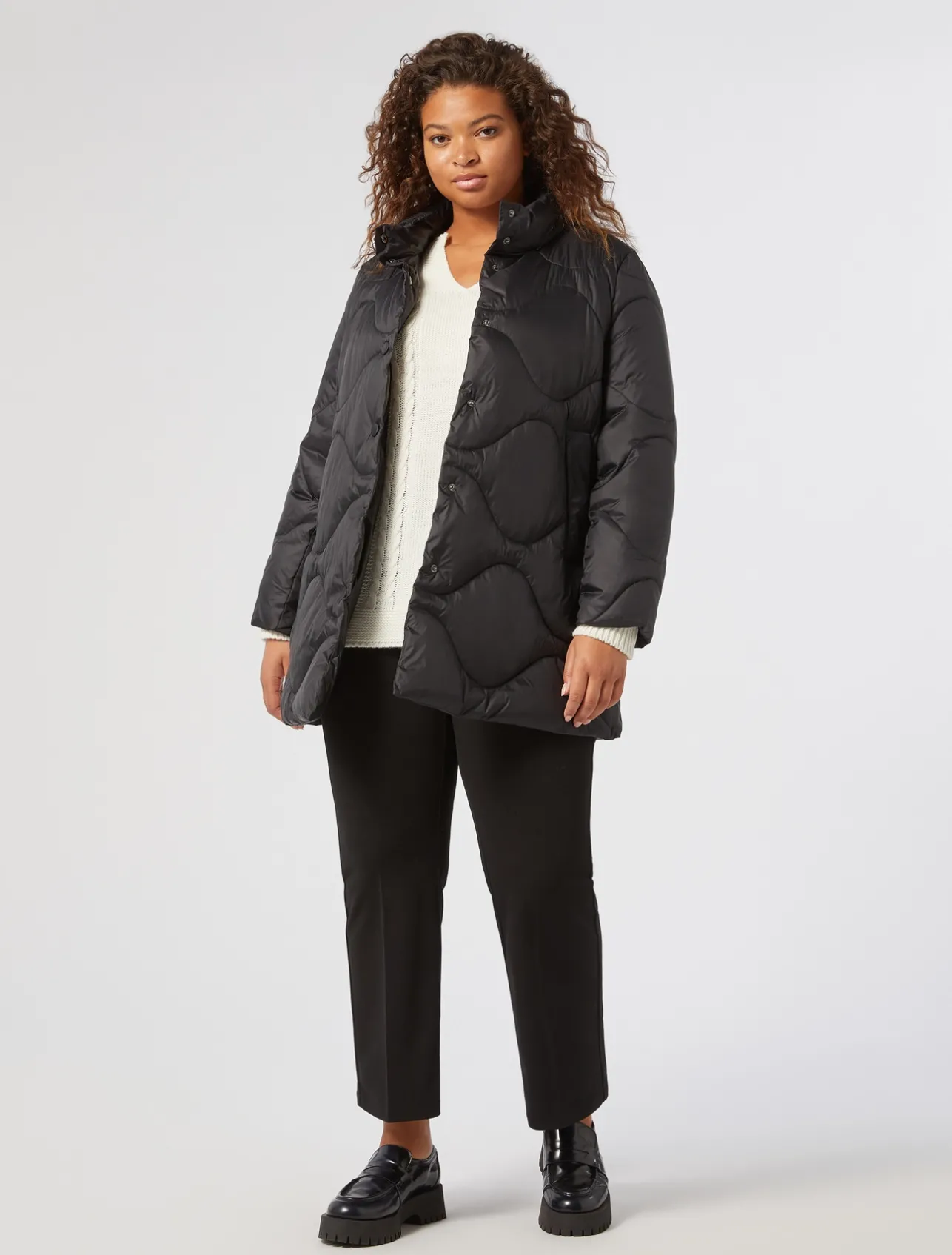 Online Marina Rinaldi Wool blend jumper MILK
