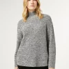 Online Marina Rinaldi Wool blend jumper with rhinestones WHITEBLACK