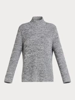 Online Marina Rinaldi Wool blend jumper with rhinestones WHITEBLACK