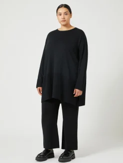 Sale Marina Rinaldi Wool blend trousers BLACK