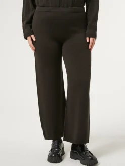 Fashion Marina Rinaldi Wool blend trousers BROWNBORDEAUX