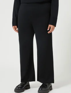 Sale Marina Rinaldi Wool blend trousers BLACK