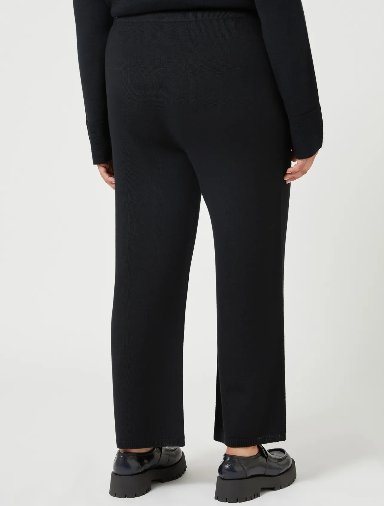 Sale Marina Rinaldi Wool blend trousers BLACK
