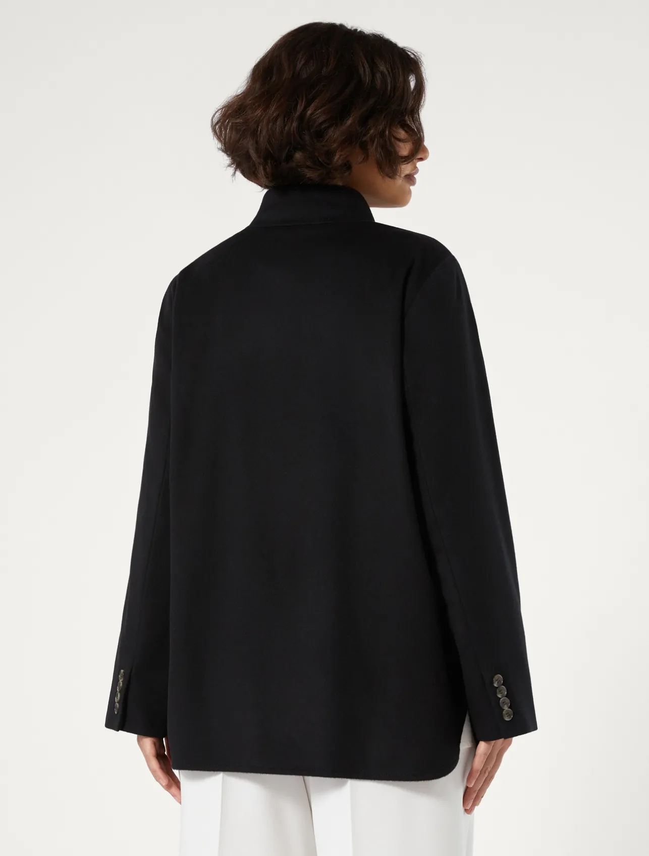 Fashion Marina Rinaldi Wool broadcloth jacket BLACK