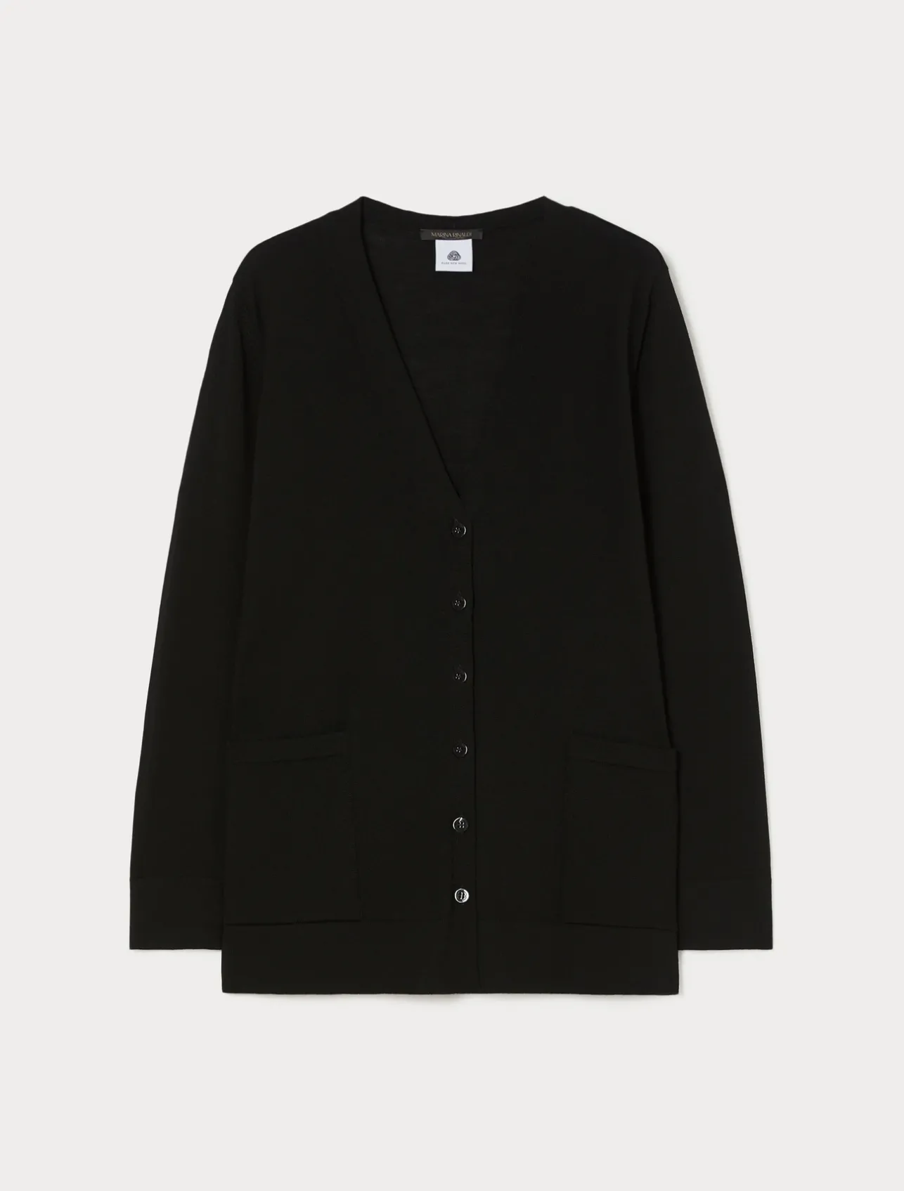 Online Marina Rinaldi Wool cardigan BLACK