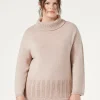 Hot Marina Rinaldi Wool cordonnet sweater PINK