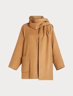 New Marina Rinaldi Wool drap jacket CAMEL