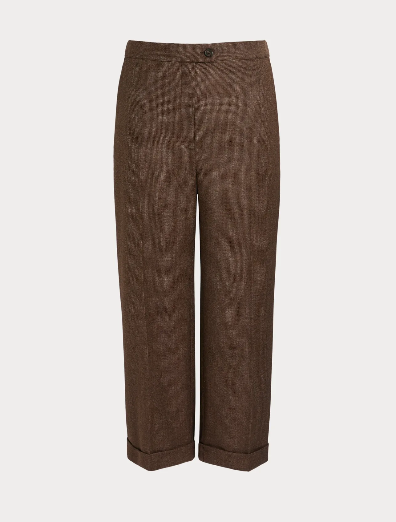 Hot Marina Rinaldi Wool flannel trousers BROWN