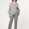 Hot Marina Rinaldi Wool foulé trousers BLACKWHITE