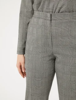 Hot Marina Rinaldi Wool foulé trousers BLACKWHITE