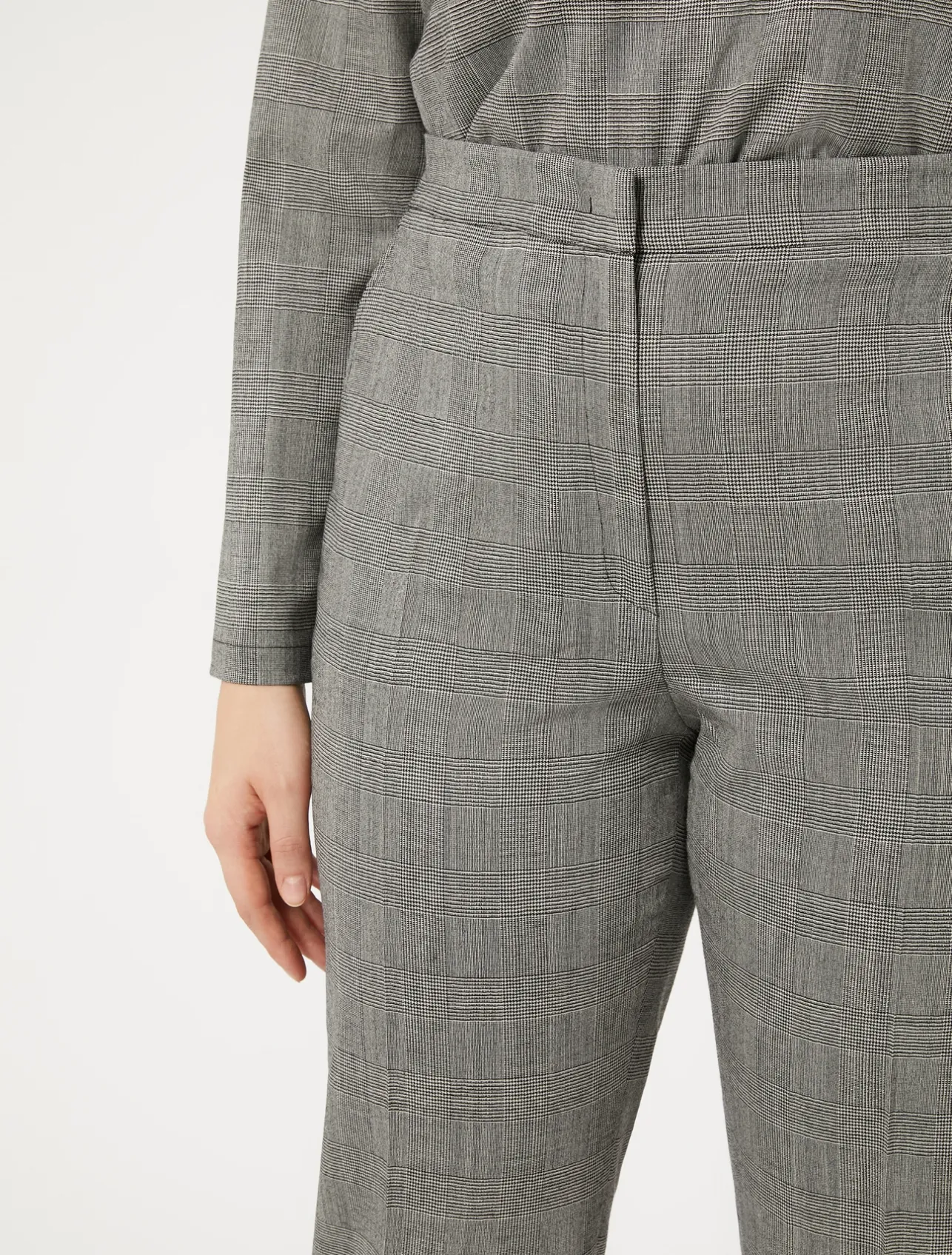 Hot Marina Rinaldi Wool foulé trousers BLACKWHITE