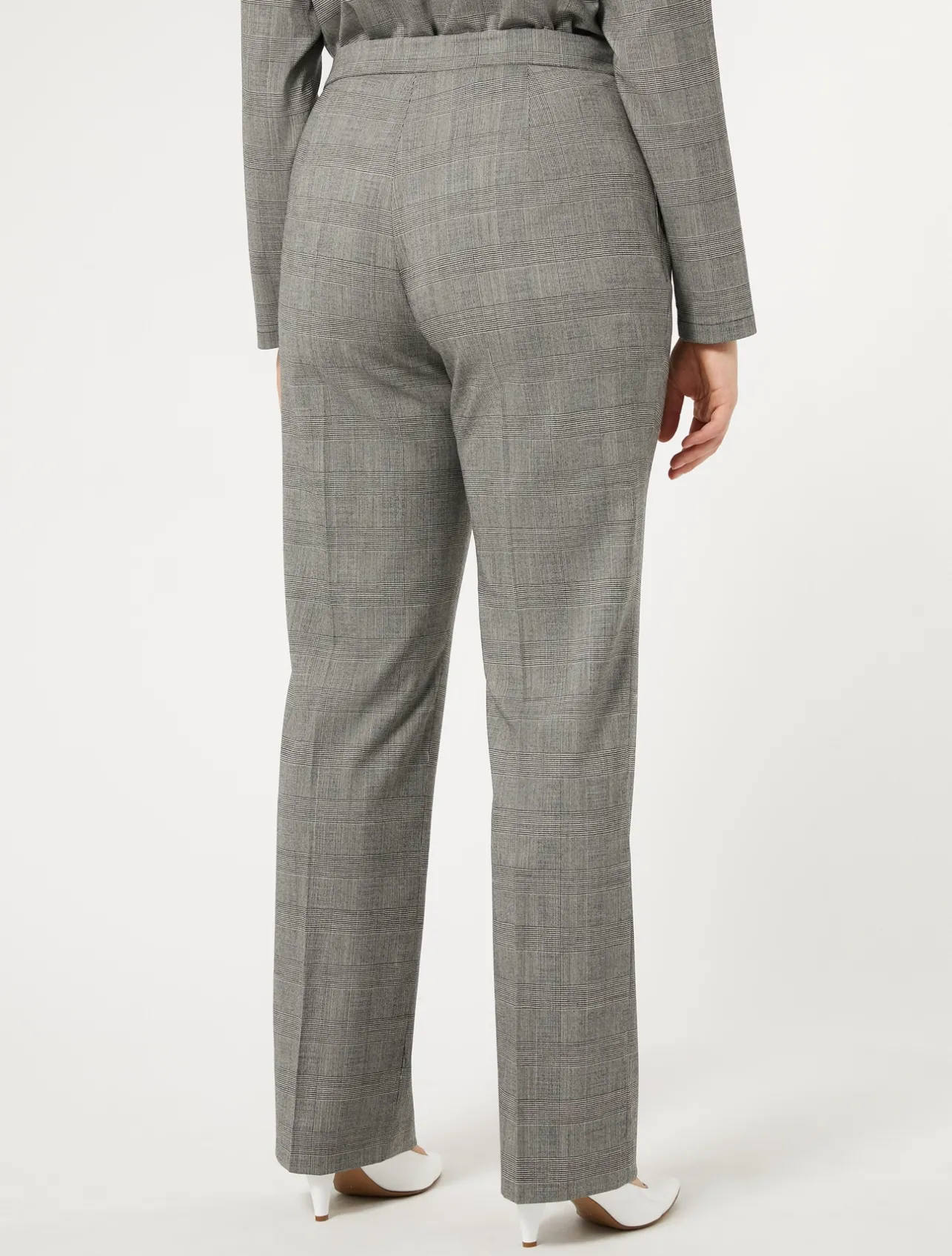 Hot Marina Rinaldi Wool foulé trousers BLACKWHITE