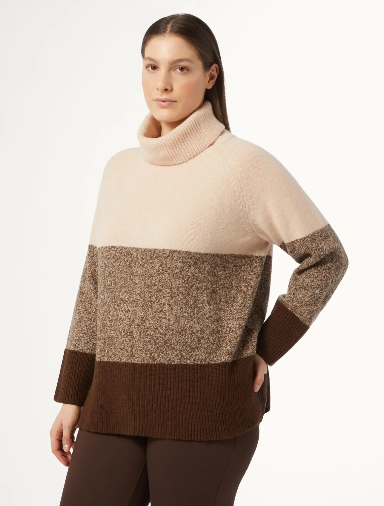 Fashion Marina Rinaldi Wool jumper TURTLEDOVE