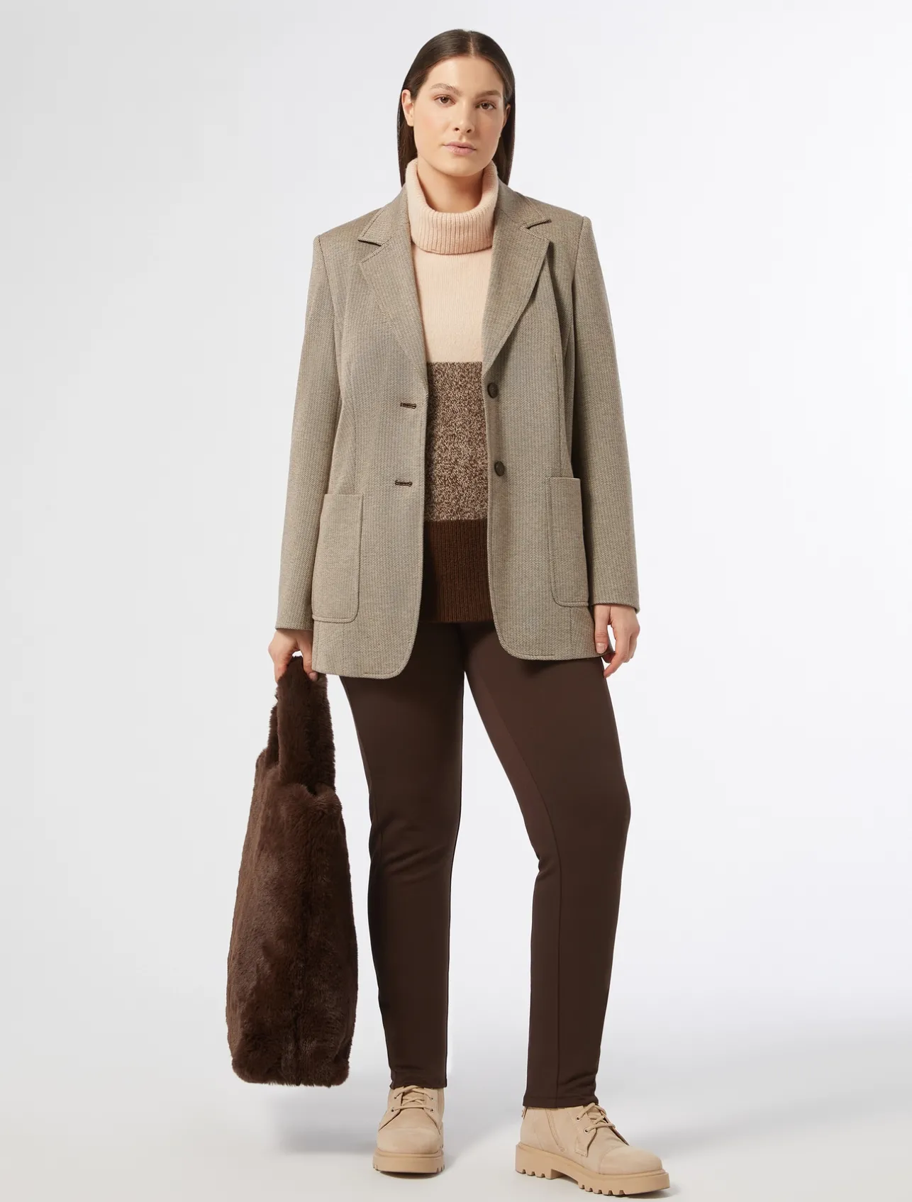 Fashion Marina Rinaldi Wool jumper TURTLEDOVE