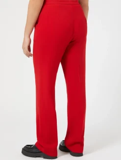Hot Marina Rinaldi Wool satin crepe trousers RED