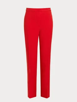 Hot Marina Rinaldi Wool satin crepe trousers RED