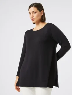 Clearance Marina Rinaldi Wool sweater MIDNIGHTBLUE