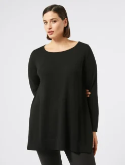 Sale Marina Rinaldi Wool sweater BLACK
