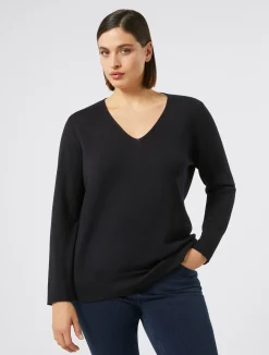 Sale Marina Rinaldi Wool sweater MIDNIGHTBLUE