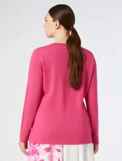 Online Marina Rinaldi Wool sweater FUCHSIA