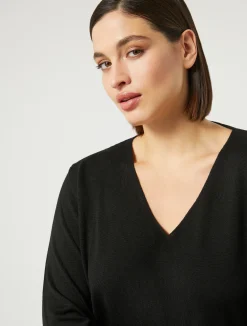 Online Marina Rinaldi Wool sweater BLACK