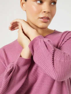 New Marina Rinaldi Wool sweater CYCLAMEN