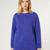 Best Marina Rinaldi Wool yarn sweater PURPLE