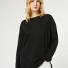 Outlet Marina Rinaldi Wool yarn sweater BLACK