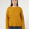 New Marina Rinaldi Wool yarn sweater MUSTARD