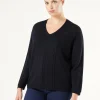Fashion Marina Rinaldi Wool yarn sweater ULTRAMARINE