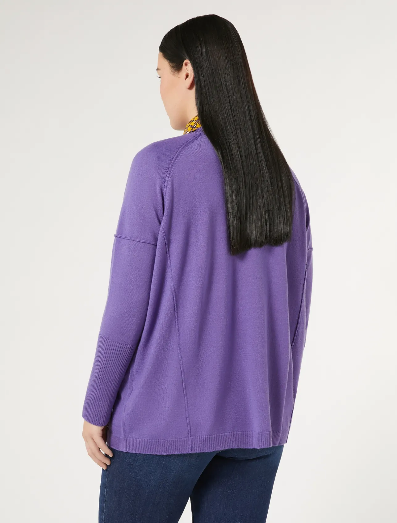 Best Marina Rinaldi Wool yarn sweater PURPLE