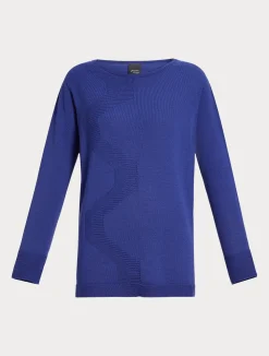 Best Marina Rinaldi Wool yarn sweater PURPLE