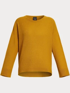 New Marina Rinaldi Wool yarn sweater MUSTARD