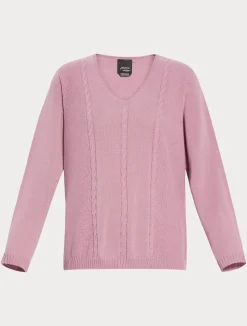 Sale Marina Rinaldi Wool yarn sweater ANTIQUEROSE