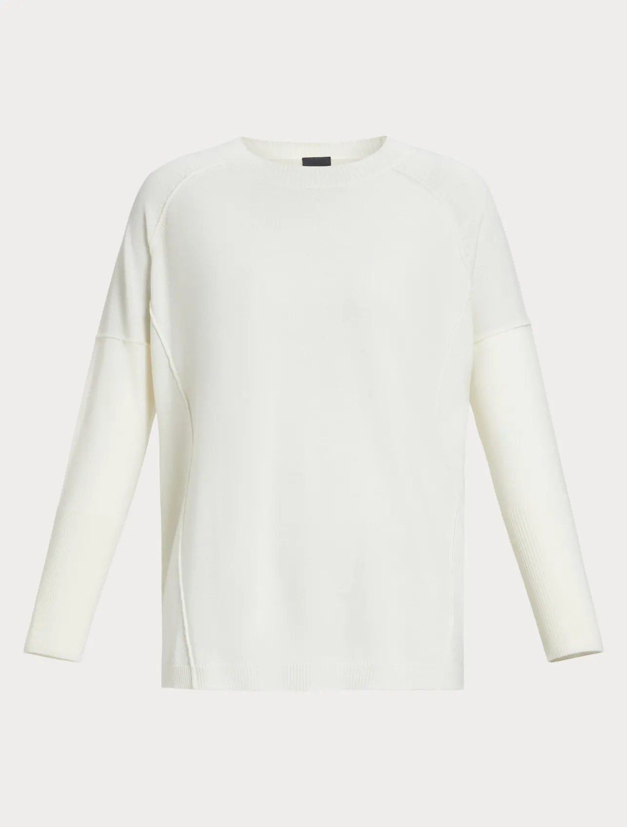 Fashion Marina Rinaldi Wool yarn sweater WHITE
