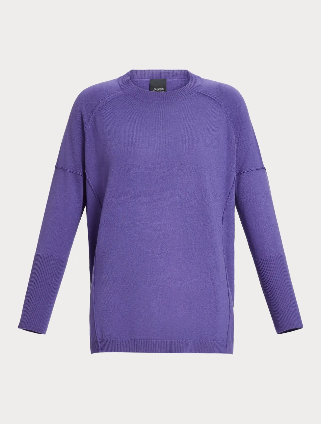 Best Marina Rinaldi Wool yarn sweater PURPLE
