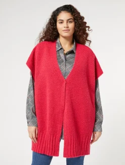 Fashion Marina Rinaldi Wool-blend cape SHOCKINGPINK